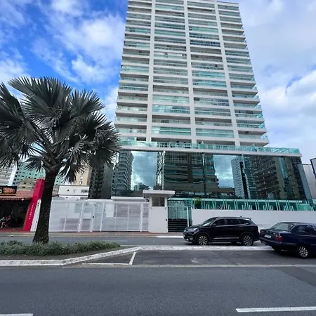 Caicara- Vista Mar E Feirinha - Praia Grande Sp, Estacionamento Gratuito Exterior foto