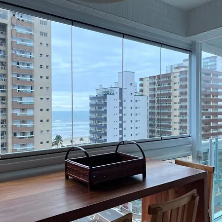 Caicara- Vista Mar E Feirinha - Praia Grande Sp, Estacionamento Gratuito Exterior foto